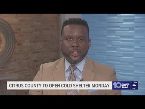 Citrus County opening cold weather shelter for Tuesday's cold snap