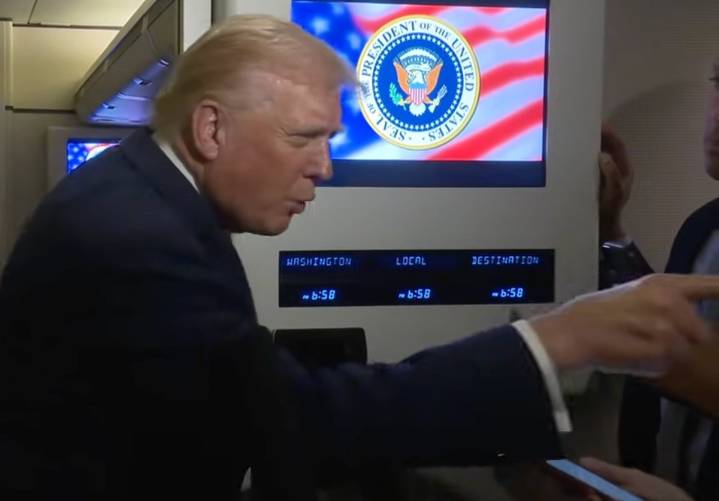 “Silencio, cerdita”: Trump insulta a reportera que le preguntó por los archivos de Epstein