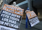 Habitantes de Xoco, en la CDMX, protestan contra la gentrificación