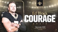 Taysom Hill selected as Saints 2025 Ed Block Courage Award winner