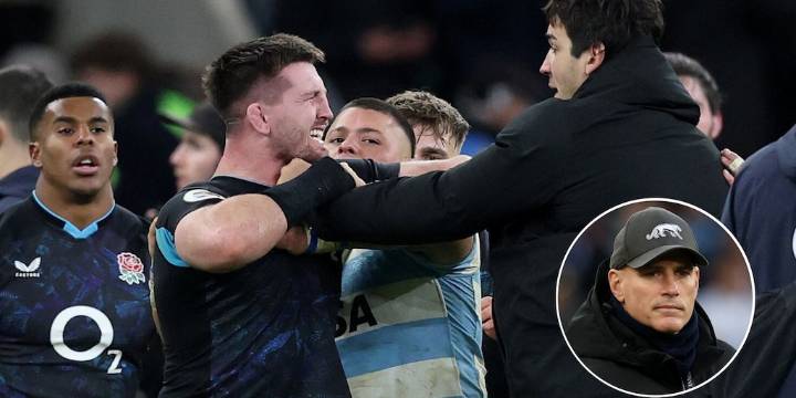 El entrenador de Los Pumas denunció que un jugador de Inglaterra lo agredió tras el partido: “Matón”
