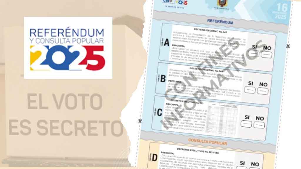 Ecuador, cuatro preguntas a referéndum y consulta popular