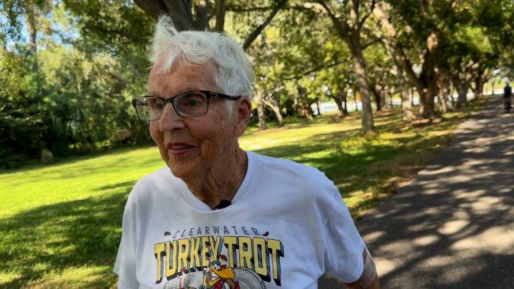 96-year-old taking part in Clearwater's Turkey Trot