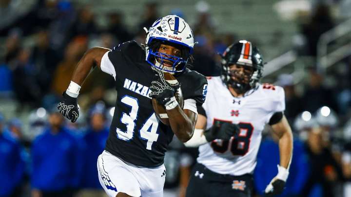 Wimberly was determined to extend Nazareth football career in playoff win over Northampton