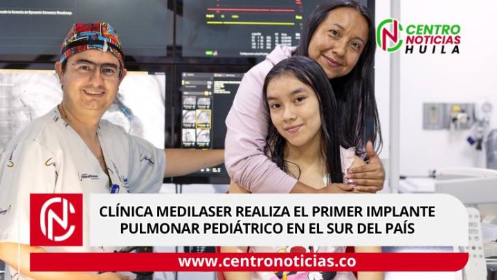 Clínica Medilaser realiza el primer implante pulmonar pediátrico en el sur del país