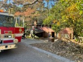 CRFD firefighter control Friday afternoon home fire