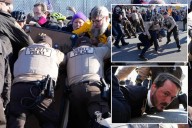 Anti-ICE protesters clash with officers outside Chicago immigration facility