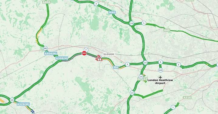 M4 delays live update: expected clearance time for closed lanes