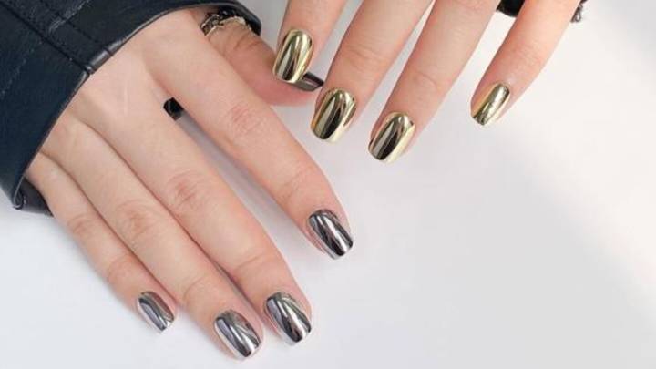 Dorado o plateado: 8 diseños de uñas metálicas para un look moderno y elegante