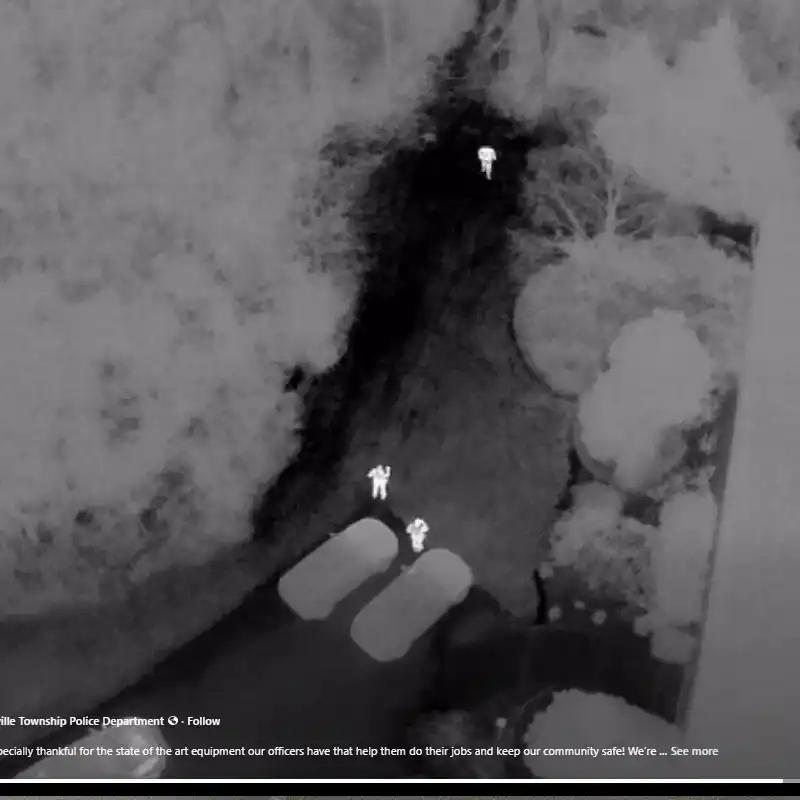 Robbinsville police drone helps rescue missing person in cold, rainy conditions