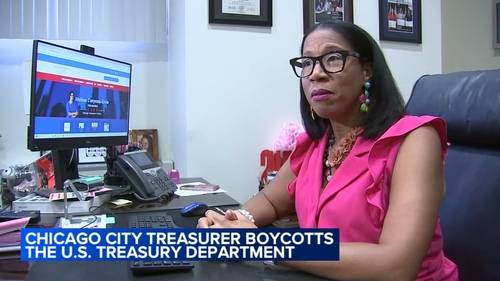 Chicago Treasurer Melissa Conyears-Ervin boycotting US Treasury Bonds, saying she won't back Trump; some aldermen concerned