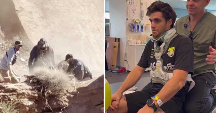 Community backs extreme sports star after devastating Red Bull Rampage injury