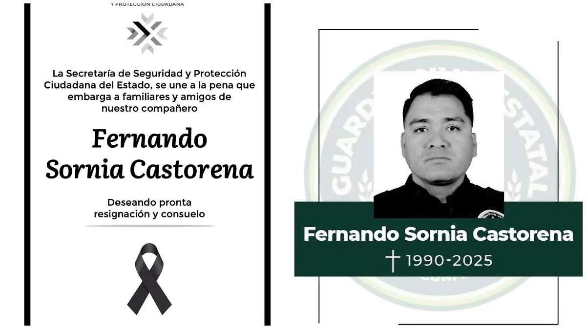 Fernando Sornia, el agente de la GCE que fue asesinado en la Satélite