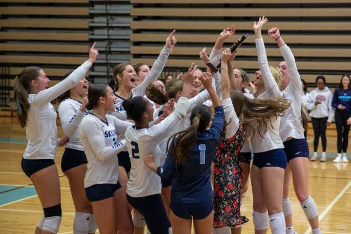 See photos from the Division 1 volleyball district final at Skyline High School