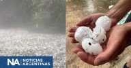 Granizo en Córdoba: la tormenta impactó en el Valle de Calamuchita