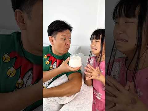 He drank my saliva 🤤🥴 LeoNata family #shorts