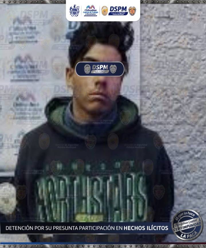 Municipales capturan a uno por probable robo en bar del Ortíz Mena