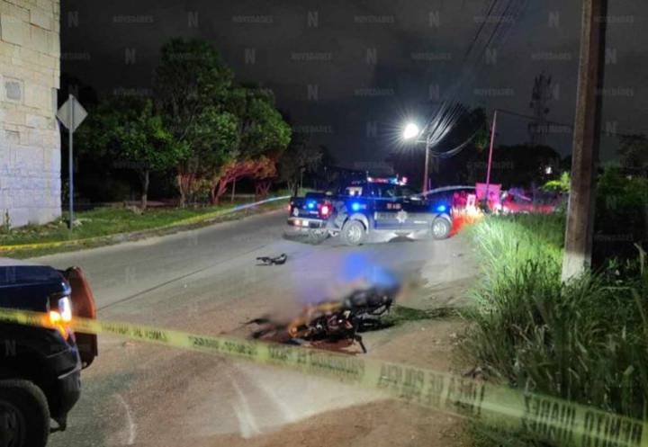Motociclista pierde la vida tras derrapar en la avenida Costa Maya, en Cancún