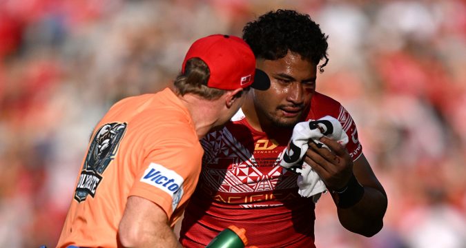 Tonga star Eliesa Katoa ‘stable’ after suffering seizure during Pacific Cup game