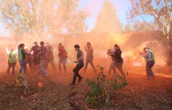 Con deporte y color promueven lucha contra la violencia en la UACh