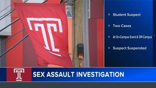 Temple student believed to be suspect in 2 sex assaults, university says