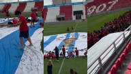 Casi 700 alumnos del IPEI dejaron su mensaje en la bandera de Argentina que visitó Unión