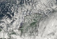 Lluvias y heladez al amanecer en la península de Yucatán