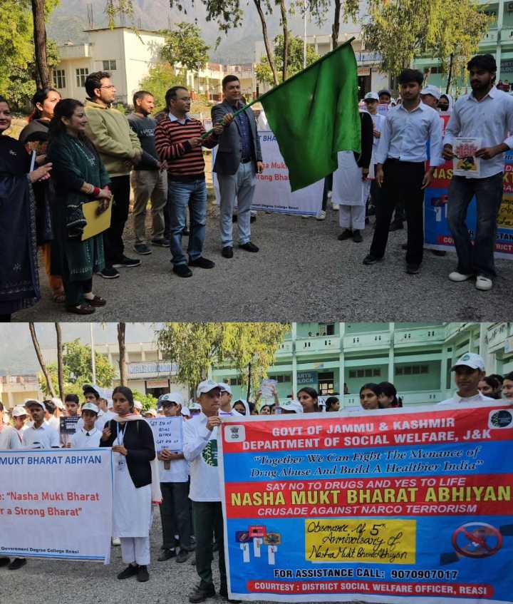 Series of awareness activities held in Reasi to mark 5th anniversary of anti