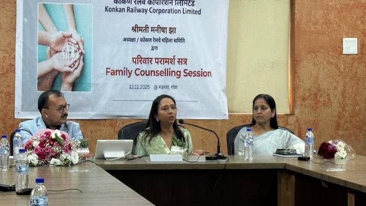 Konkan Railway conducts Family Counselling Session for Employees at Madgaon