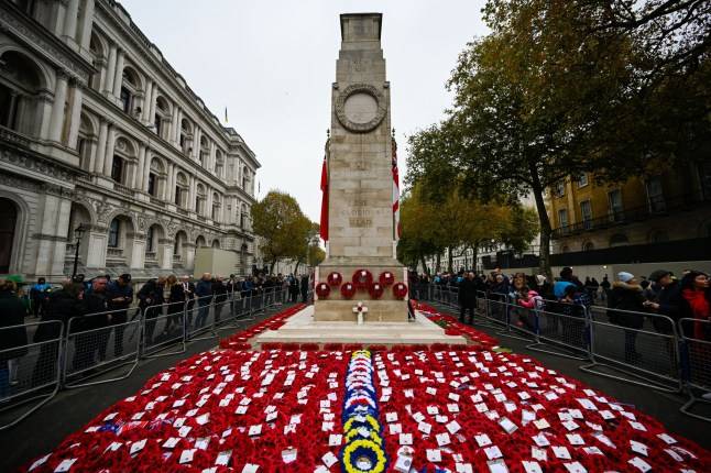 Remembrance Sunday 2025: Two-minute silence time and London road closures for Cenotaph service