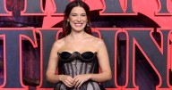 Millie Bobby Brown's Strapless Corset Dress Is Sheer Goodness