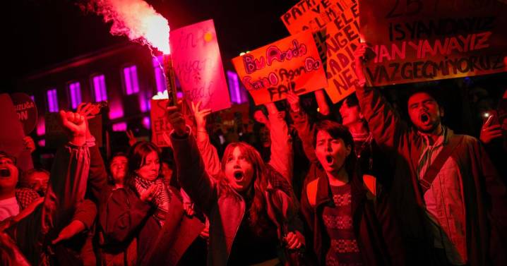 Photos show thousands taking to the streets calling an end to violence against women and girls