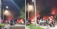 Pueblada en San Cayetano: los vecinos incendiaron la casa de "Los Zapallitos" que mataron a la inocente Zoe de 7 años (video)