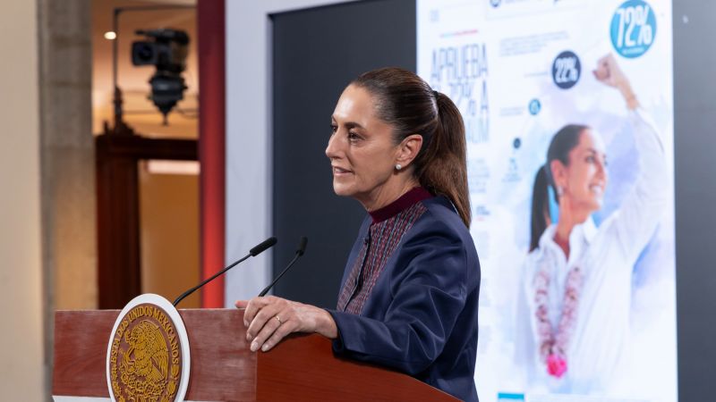 Sheinbaum dice que México retiró letreros confusos de EE.UU. en la frontera con Tamaulipas