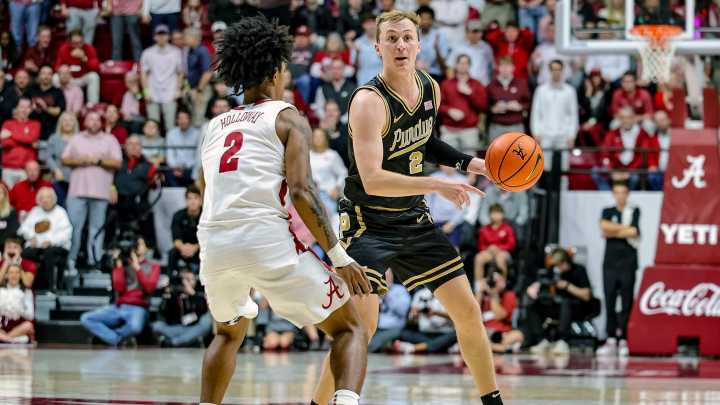 Fletcher Loyer's smile altered after broken tooth in Purdue win at Alabama
