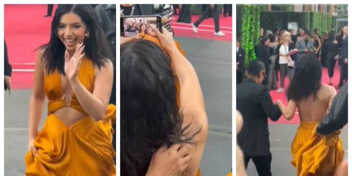 “Amaaar”: así se burlaron de Ángela Aguilar en su llegada a los Latin Grammy 2025