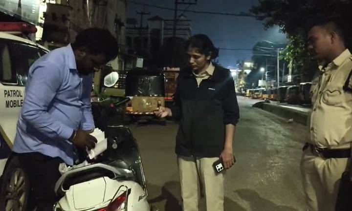 Saidabad Police Conduct Late-Night Vehicle Checks to Strengthen Public Safety