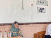 Mehbooba Mufti visits High Court in Jammu to attend hearing of Prisoners languishing in jails outside J&K