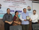 School of Business Studies, Central University of Jammu organizes Eminent Lecture on “Digital Hygiene”