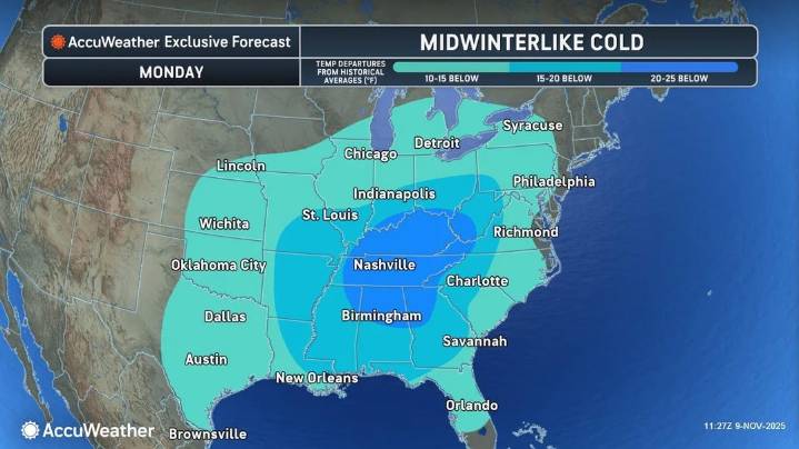 Temperatures drop as arctic winds reach Florida. Freeze warnings, more
