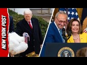 Trump Roasts ‘Chuck & Nancy’ With Thanksgiving Turkey Pardon Joke
