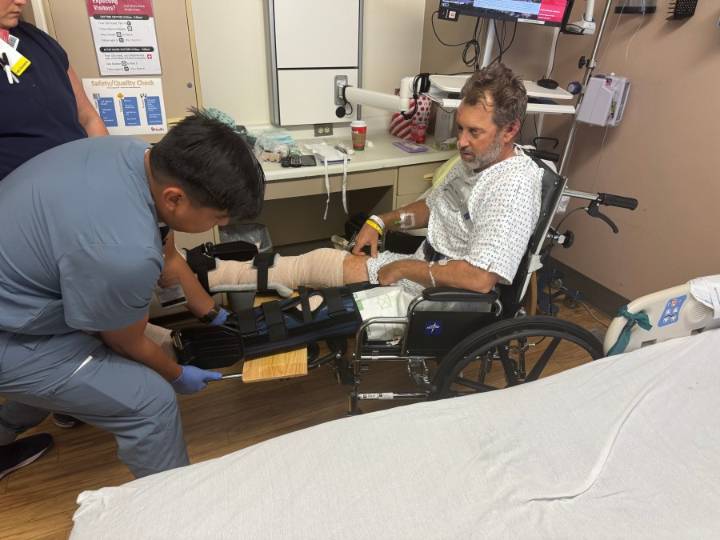 Man recovering after falling 20ft into a drainage pipe