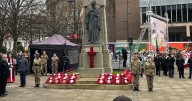 Derby remembers: Hundreds gather in city centre for Remembrance Sunday parade