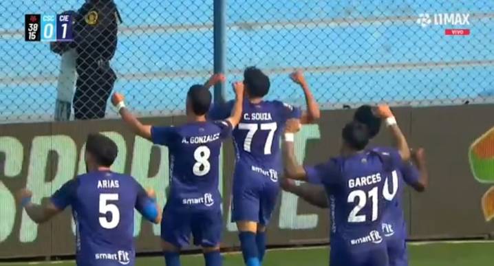Gol de Cristian Souza hoy en el Sporting Cristal vs Cienciano por el Torneo Clausura | Liga 1 Te Apuesto