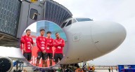 Selección peruana pudo viajar rumbo a Rusia para amitosos en fecha FIFA [VIDEO] Selección peruana, con Manuel Barreto a la cabeza, abordó vuelo rumbo a San Petersburgo con escala en París. Este lunes 