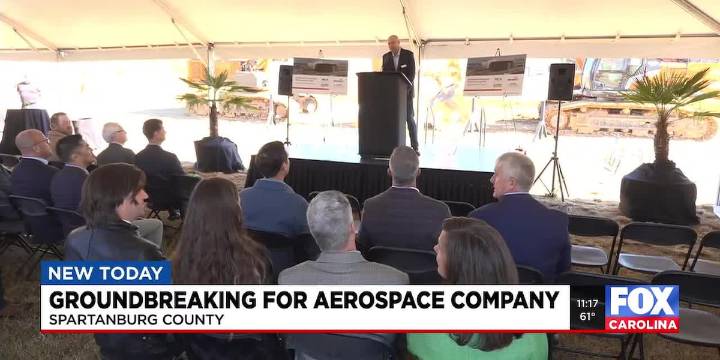 Aerospace company breaks ground on new manufacturing site in Greer