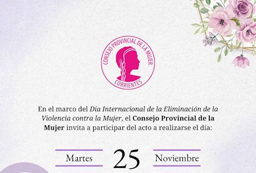 Se recuerda el Día Internacional de la Eliminación de la Violencia contra la Mujer