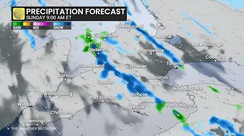 Beware a rising snow squall risk Sunday in southern Ontario