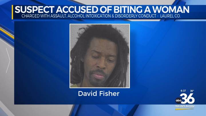 Man arrested for allegedly biting, assaulting a woman