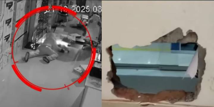 Huancayo: Roban 55 laptops tras hacer forado en pared de tienda en pleno centro de la ciudad